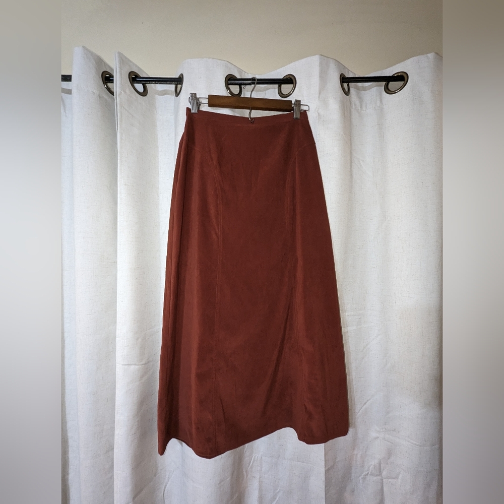 Vintage Burnt Orange Whimsy Classic Maxi Skirt